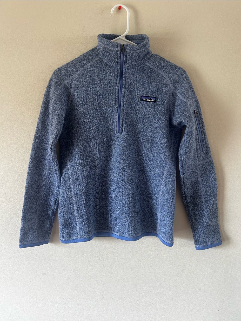 Patagonia Woman’s Blue Quarter-Zip Fleece Pullover